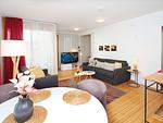 Wohnzimmer - Ferienwohnung mit 1 Schlafzimmer und Terrasse (D201) - Top-Hundeurlaub