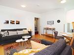 Wohnzimmer - Ferienwohnung mit 1 Schlafzimmer und Terrasse (D201) - Top-Hundeurlaub