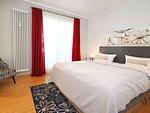 Schlafzimmer - Ferienwohnung mit 1 Schlafzimmer und Terrasse (D201) - Top-Hundeurlaub