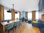 Wohnzimmer - Ferienwohnung mit 1 Schlafzimmer und Balkon zur Seeseite (S16) - Top-Hundeurlaub
