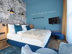 Schlafzimmer - Ferienwohnung mit 1 Schlafzimmer und Balkon zur Seeseite (S16) - Top-Hundeurlaub