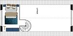 Grundriss - Ferienwohnung mit 1 Schlafzimmer und Terrasse (S18) - Top-Hundeurlaub