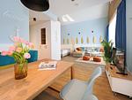 Wohnzimmer - 1-Raum-Ferienwohnung mit Balkon zur Seeseite (S12) - Top-Hundeurlaub