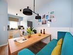 Küche / Küchenzeile - 1-Raum-Ferienwohnung mit Balkon zur Seeseite (S12) - Top-Hundeurlaub
