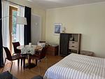 Wohnzimmer - 1-Raum-Ferienwohnung mit Balkon (DR3) - Top-Hundeurlaub