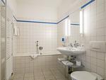 Badezimmer - 1-Raum-Ferienwohnung mit Balkon (DR3) - Top-Hundeurlaub