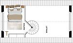 Grundriss - Ferienwohnung mit 1 Schlafzimmer und Balkon (S1) - Top-Hundeurlaub