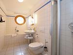 Badezimmer - 1-Raum-Ferienwohnung mit Terrasse (DG23) - Top-Hundeurlaub
