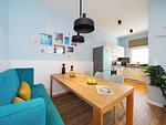 Küche / Küchenzeile - 1-Raum-Ferienwohnung mit Balkon zur Seeseite (S11) - Top-Hundeurlaub