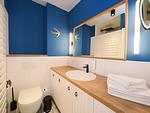 Badezimmer - 1-Raum-Ferienwohnung mit Balkon zur Seeseite (S11) - Top-Hundeurlaub