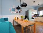 Küche / Küchenzeile - 1-Raum-Ferienwohnung mit Balkon zur Seeseite (S10) - Top-Hundeurlaub