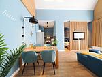 Wohnzimmer - 1-Raum-Ferienwohnung mit Balkon zur Seeseite (S14) - Top-Hundeurlaub