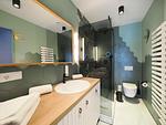 Badezimmer - 1-Raum-Ferienwohnung mit Balkon zur Seeseite (S14) - Top-Hundeurlaub
