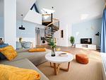 Wohnzimmer - Ferienwohnung mit 1 Schlafzimmer, Balkon und Galerie (S2) - Top-Hundeurlaub