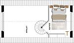 Grundriss - Ferienwohnung mit 1 Schlafzimmer, Balkon und Galerie (S2) - Top-Hundeurlaub