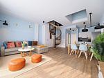Wohnzimmer - Ferienwohnung mit 2 Schlafzimmern und Balkon zur Seeseite (S6) - Top-Hundeurlaub