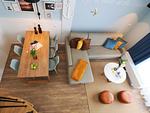 Wohnzimmer - Ferienwohnung mit 1 Schlafzimmer und Balkon (S7) - Top-Hundeurlaub