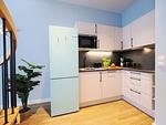 Küche / Küchenzeile - Ferienwohnung mit 1 Schlafzimmer und Balkon (S7) - Top-Hundeurlaub