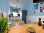 Küche / Küchenzeile - 1-Raum-Ferienwohnung mit Balkon zur Seeseite (S9) - Top-Hundeurlaub