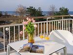 Balkon - 1-Raum-Ferienwohnung mit Balkon zur Seeseite (S9) - Top-Hundeurlaub