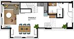 Grundriss - Ferienwohnung mit 2 Schlafzimmern und Terrasse (S21) - Top-Hundeurlaub