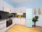 Küche / Küchenzeile - Ferienwohnung mit 1 Schlafzimmer und Balkon (S3) - Top-Hundeurlaub