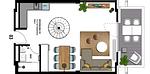 Grundriss - Ferienwohnung mit 1 Schlafzimmer und Balkon (S3) - Top-Hundeurlaub