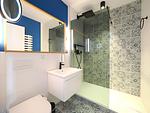 Badezimmer - Ferienwohnung mit 1 Schlafzimmer und Balkon (S4) - Top-Hundeurlaub