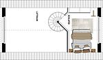 Grundriss - Ferienwohnung mit 1 Schlafzimmer und Balkon (S4) - Top-Hundeurlaub