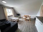 Wohnzimmer - Ferienwohnung Hauke-Haien im Reetdachhaus Bongsiel - Top-Hundeurlaub