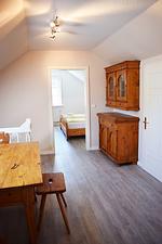 Wohnzimmer - Ferienhaus Blaues Haus Ockholm - Top-Hundeurlaub