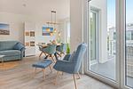 Wohnzimmer - Ferienwohnung Ankerplatz - Top-Hundeurlaub