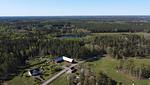Vogelperspektive vom Ferienhaus Hus Målen in Berga in Småland - Hus Målen - Top-Hundeurlaub