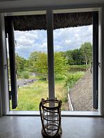 Gartenblick - Ferienwohnung Gotteskoog im Reetdachhaus Bongsiel - Top-Hundeurlaub