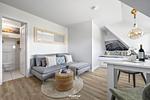 Wohnzimmer - Ferienwohnung Dünennest Rantum auf Sylt - Top-Hundeurlaub