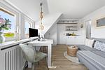 Wohnzimmer - Ferienwohnung Dünennest Rantum auf Sylt - Top-Hundeurlaub
