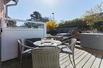 Terrasse - Haus Nordstrand - Ferienwohnung 5 - Top-Hundeurlaub