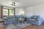 Ferienhaus Wiesenquartier Penkow Wohnzimmer mit großer Couch - WiesenQuartier - Top-Hundeurlaub