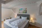 Ferienhaus Wiesenquartier Penkow Bett Schlafzimmer Obergeschoss - WiesenQuartier - Top-Hundeurlaub