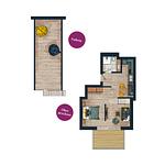 Grundriss - Pidder Lyng Apartment 14 - Top-Hundeurlaub