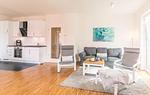 Bi de Kark, Wohnzimmer - Ferienwohnung Bi de Kark Büsum - Top-Hundeurlaub