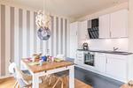 Bi de Kark, Küchenzeile - Ferienwohnung Bi de Kark Büsum - Top-Hundeurlaub