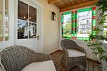 Balkon - FeWo Jasmund: Balkon, historischer Charme - Top-Hundeurlaub
