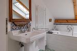 Badezimmer - FeWo Dwasiden: historischer Charme - Top-Hundeurlaub