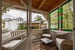 Balkon - FeWo Königsstuhl: Balkon, historischer Charme - Top-Hundeurlaub
