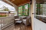 Balkon - FeWo Königsstuhl: Balkon, historischer Charme - Top-Hundeurlaub