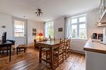 Küche / Küchenzeile - FeWo Königsstuhl: Balkon, historischer Charme - Top-Hundeurlaub