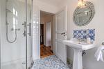 Badezimmer - FeWo Königsstuhl: Balkon, historischer Charme - Top-Hundeurlaub