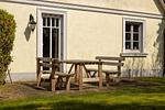 Terrasse - Haus Udars: Garten, Terrasse, Kamin - Top-Hundeurlaub