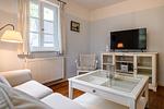 Wohnzimmer - Haus Breetz: Haus, Terrasse, Kamin - Top-Hundeurlaub